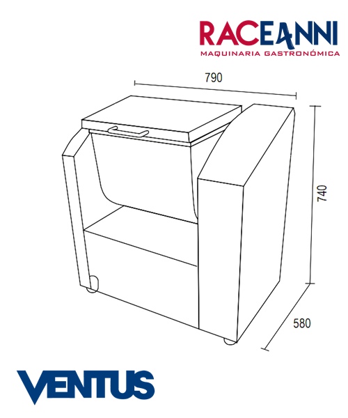Revolvedora Industrial 25 kg Ventus - Imagen 6