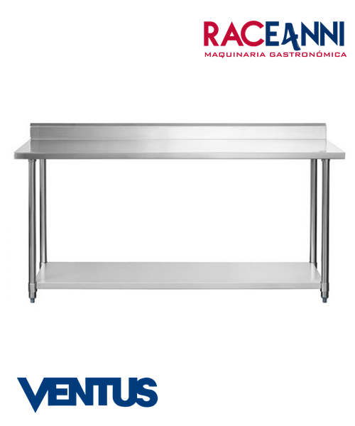Mesón Mural Acero Inoxidable 180 cm Ventus - Imagen 3