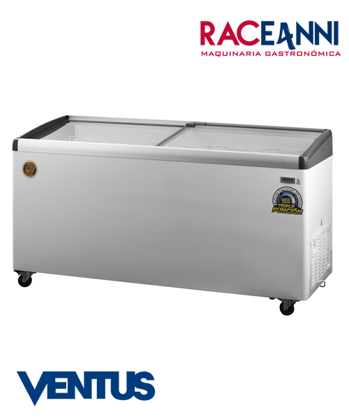 Congelador Tapa Vidrio Inclinado Triple Función 520I Ventus - Imagen 4
