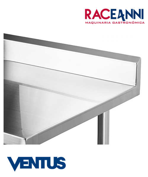Mesón Mural Acero Inoxidable 180 cm Ventus - Imagen 4